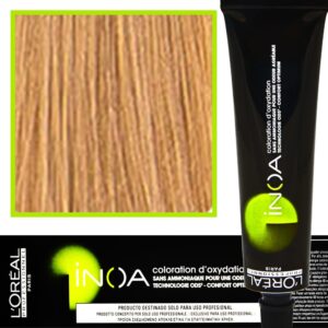Loreal Inoa farba do włosów głęboki i trwały kolor dodatkowa ochrona włosa 60 ml 9.13 Bardzo Jasny Blond Popielato - Złocisty