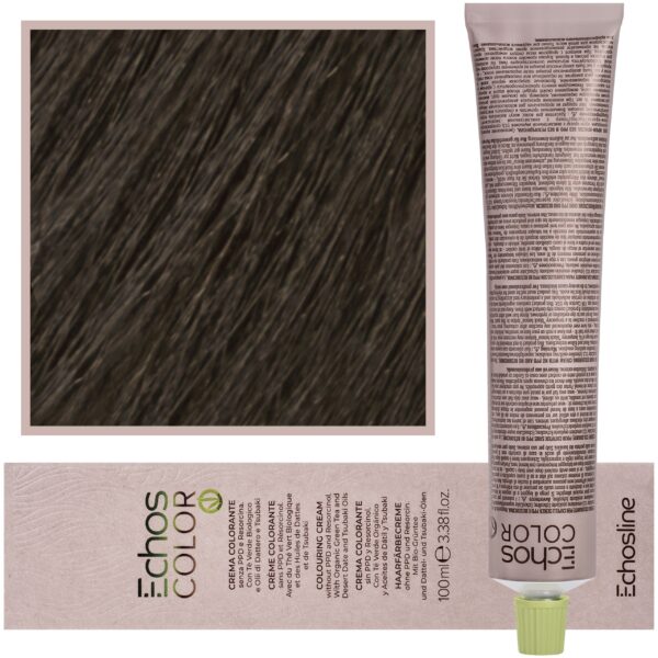 Echosline Echos Color Colouring Cream - wegańska farba do włosów, 100ml 7,0 | Średni Blond