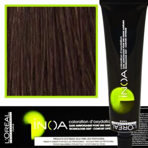 Loreal Inoa farba do włosów głęboki i trwały kolor dodatkowa ochrona włosa 60 ml 5.8 Jasny Brąz Mokka