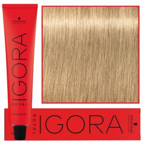 Schwarzkopf Professional Igora Royal - trwała farba do włosów o innowacyjnej formule, 60ml 9-0 | Ekstra Jasny Blond Naturalny