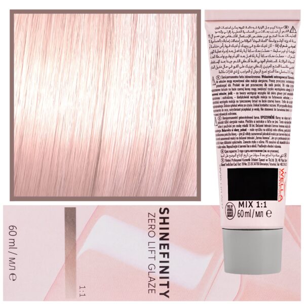 Wella Shinefinity Zero Lift Glaze - profesjonalna farba do włosów, 60ml 09/05 | Bardzo Jasny Naturalny Mahoniowy Blond