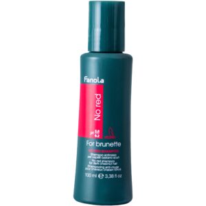 Fanola No Red Shampoo - szampon do włosów brązowych redukujący czerwone refleksy, 100 ml