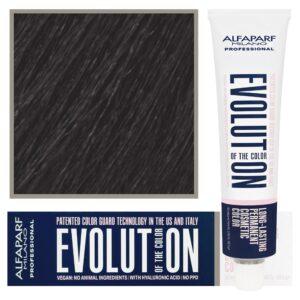 Alfaparf Evolution - wegańska farba do koloryzacji włosów, 60ml 410 | Grafitowy