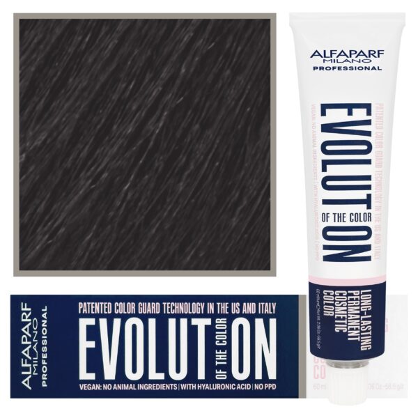 Alfaparf Evolution - wegańska farba do koloryzacji włosów, 60ml 410 | Grafitowy
