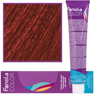 Fanola Crema Color farba - profesjonalny krem koloryzujący, 100 ml 6.46 | Ciemny Blond Miedziano Czerwony