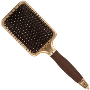 Olivia Garden Nano Thermic Paddle - szeroka i płaska szczotka do wygładzania włosów