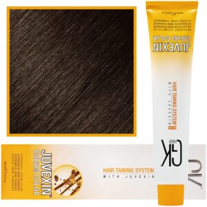 GK Hair Juvexin - farba do koloryzacji włosów z keratyną, 100ml 5 | Jasny Brąz