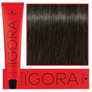 Schwarzkopf Professional Igora Royal - trwała farba do włosów o innowacyjnej formule, 60ml 5-21 | Jasny Brąz Popielaty Cendre