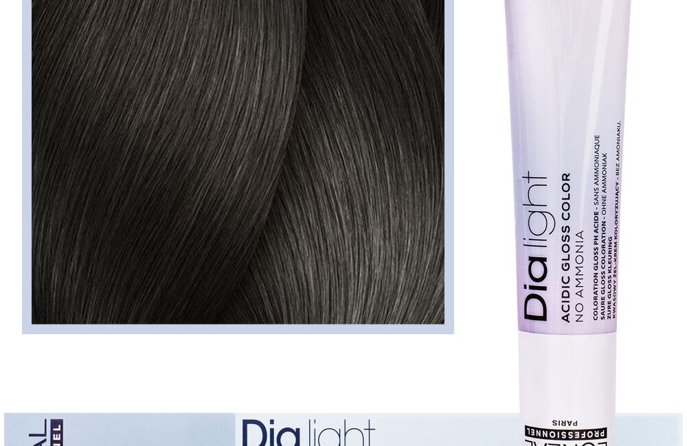 Loreal Dia Light - profesjonalna farba do włosów, 50ml 6.1 Ciemny Blond Popielaty