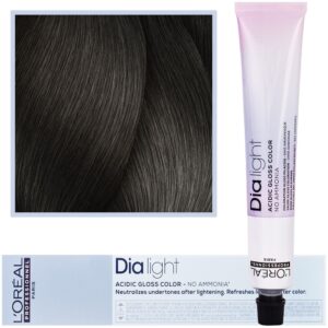 Loreal Dia Light - profesjonalna farba do włosów, 50ml 6.1 Ciemny Blond Popielaty