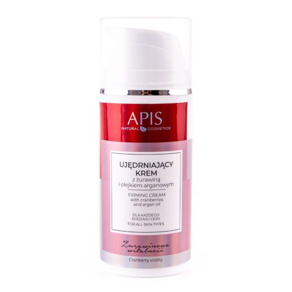 Apis Ujędrniający krem do twarzy z żurawiną i olejkiem arganowym, 100ml
