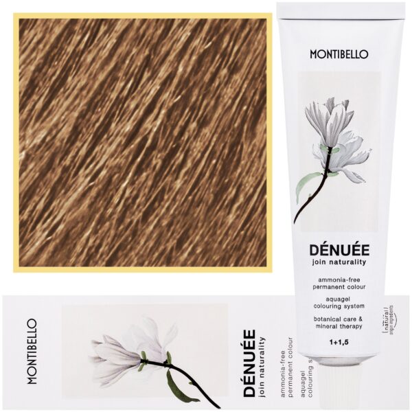 Montibello Denuee – naturalna wegańska farba do włosów bez amoniaku, 60 ml 9,34 | Miedziano-Złoty Bardzo Jasny Blond