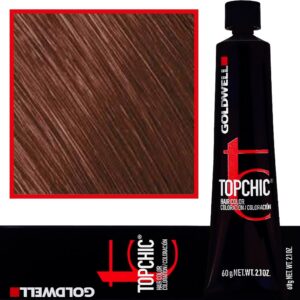 Goldwell Topchic - profesjonalna farba do włosów, 60ml 7BP@Pk | Perłowy Średni Blond