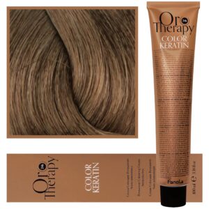 Fanola Oro Therapy - farba do włosów bez amoniaku, pełna paleta kolorów 7,31 | Piaskowy Blond
