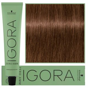 Schwarzkopf Professional Igora Zero Amm - profesjonalna farba do włosów bez amoniaku, 60ml 5-60  |  Jasny Brąz Czekoladowo Naturalny