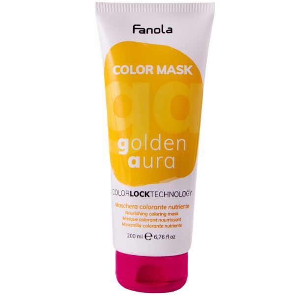 Fanola Color Mask - maska koloryzująca do włosów, różne kolory 200ml Golden Aura