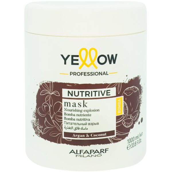 Alfaparf YELLOW Nutritive - maska do włosów suchych i zniszczonych,  1000ml