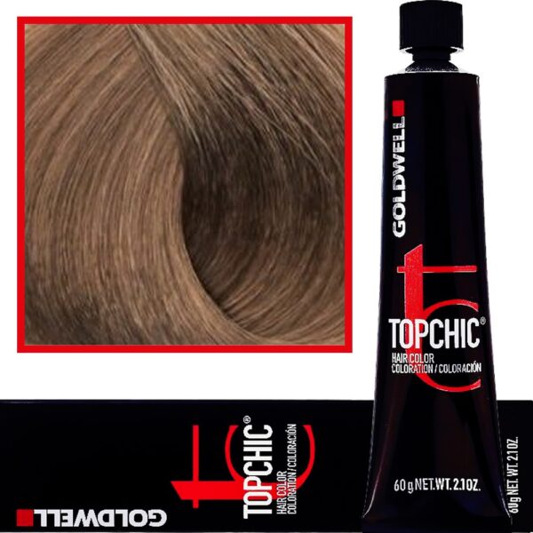 Goldwell Topchic - profesjonalna farba do włosów, 60ml 8-GB Jasny Złoty Beż