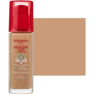 Bourjois Healthy Mix - podkład przykrywający oznaki zmęczenia z witaminami, 30ml 55N - Deep Beige