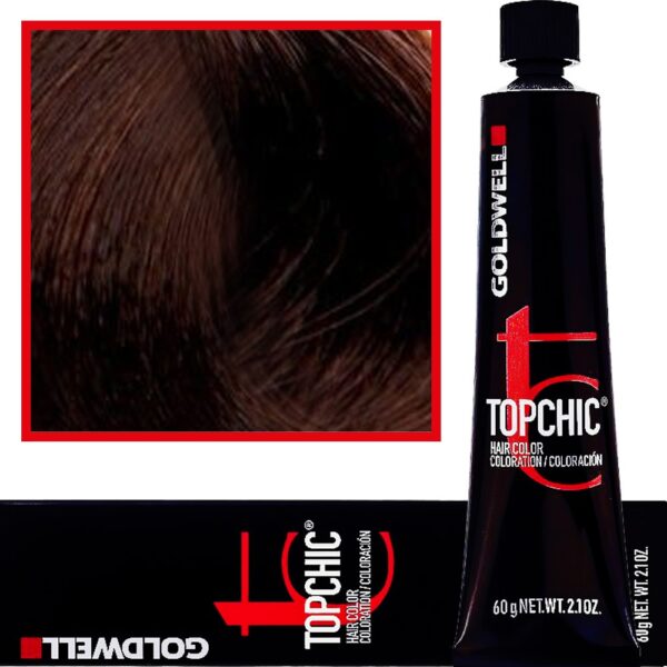 Goldwell Topchic - profesjonalna farba do włosów, 60ml 6-B Złoty Brąz