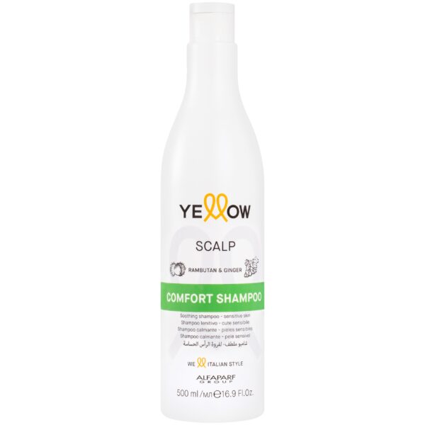 Alfaparf YELLOW Scalp Comfort - szampon oczyszczający skórę i włosy, 500ml