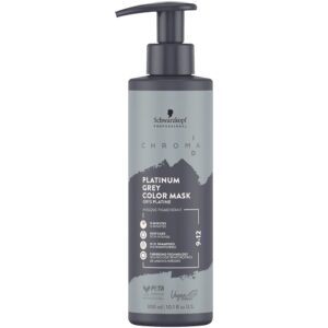 Schwarzkopf Chroma ID Color Mask - maska koloryzująca do włosów, 300ml 9-12 Platinum Grey | Platynowy Szary