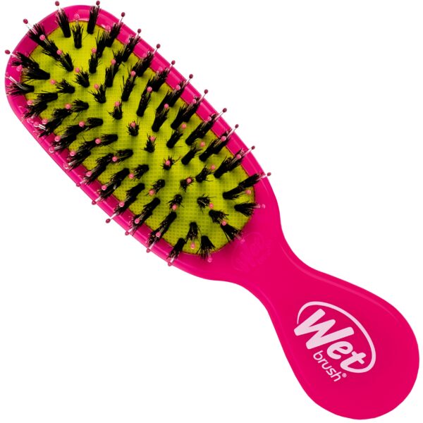 Wet Brush Mini Shine Enhancer - mała szczotka z włosiem dzika Pink | Różowy
