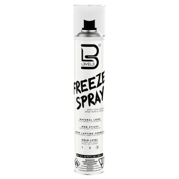 L3VEL3 Freeze Spray - mocno utrwalający lakier do włosów, 400ml