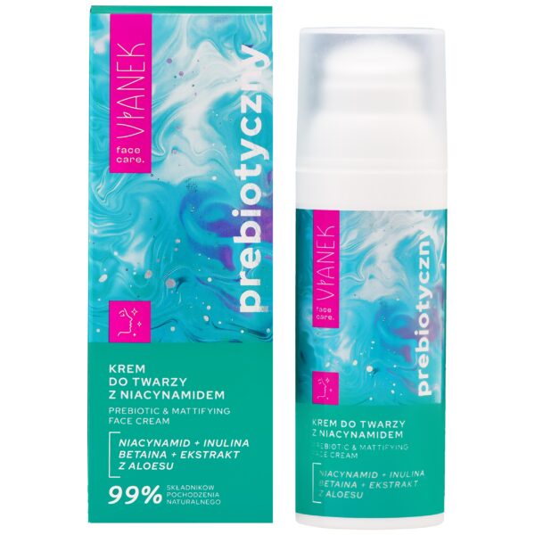 Vianek Prebiotyczny krem do twarzy z niacynamidem, 50ml