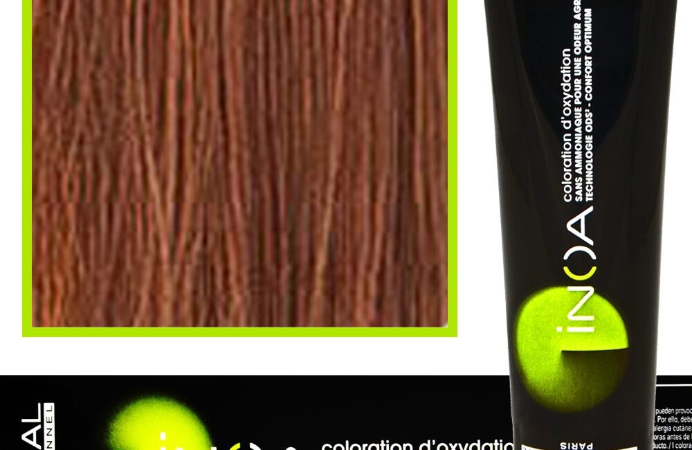 Loreal Inoa farba do włosów głęboki i trwały kolor dodatkowa ochrona włosa 60 ml 6.45 Ciemny Blond Miedziano - Mahoniowy