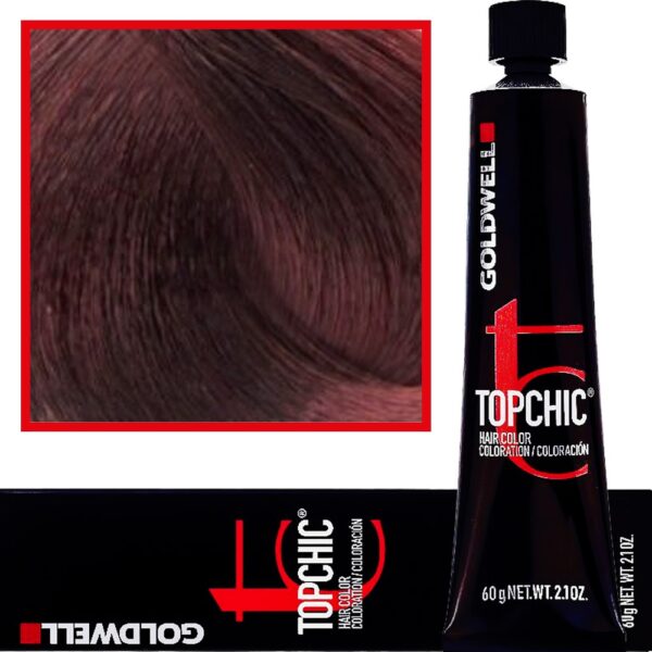 Goldwell Topchic - profesjonalna farba do włosów, 60ml 5-VA Popielaty Fiolet
