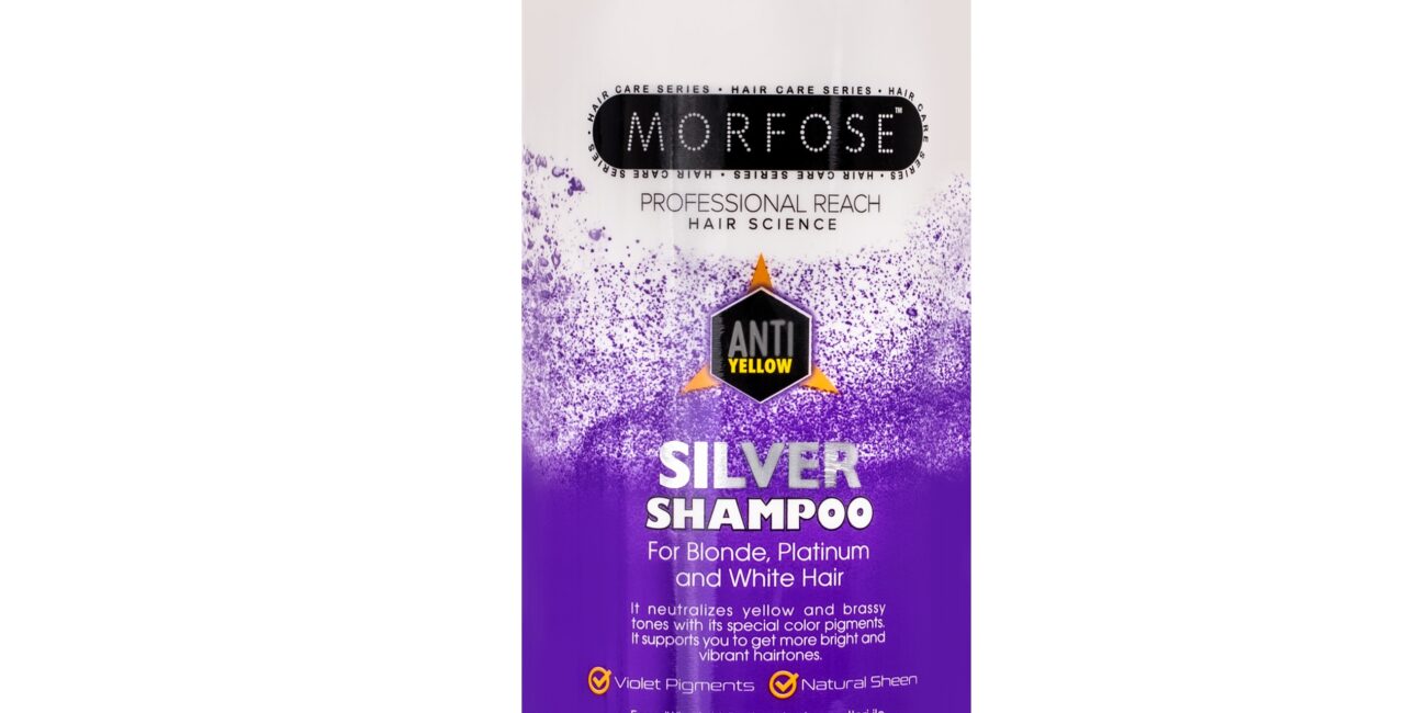 Morfose Silver Shampoo Anti Yellow – szampon do włosów blond i siwych, 1000ml