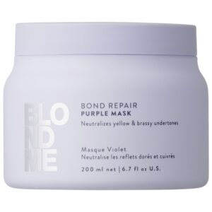 Schwarzkopf BlondMe Bond Repair Purple - fioletowa maska do włosów blond, 200ml