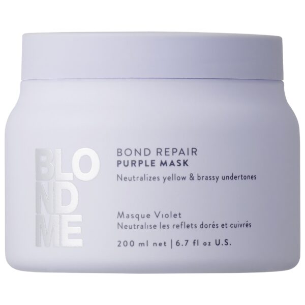 Schwarzkopf BlondMe Bond Repair Purple - fioletowa maska do włosów blond, 200ml
