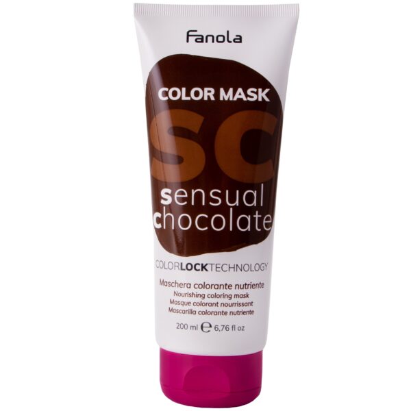 Fanola Color Mask - maska koloryzująca do włosów, różne kolory 200ml Sensual Chocolate