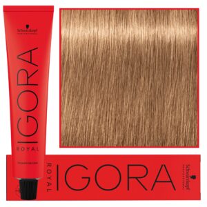Schwarzkopf Professional Igora Royal - trwała farba do włosów o innowacyjnej formule, 60ml 8-65 | Jasny Blond Czekoladowo Złoty
