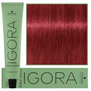 Schwarzkopf Professional Igora Zero Amm - profesjonalna farba do włosów bez amoniaku, 60ml 6-88  |  Ciemny Blond Czerwony Ekstra