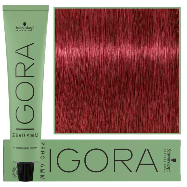 Schwarzkopf Professional Igora Zero Amm - profesjonalna farba do włosów bez amoniaku, 60ml 6-88  |  Ciemny Blond Czerwony Ekstra