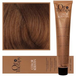 Fanola Oro Therapy - farba do włosów bez amoniaku, pełna paleta kolorów 6,3 | Ciemny Złoty Blond