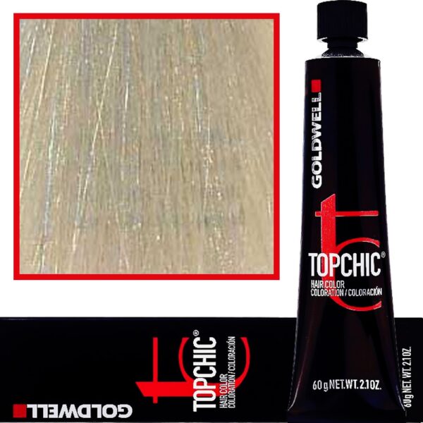 Goldwell Topchic - profesjonalna farba do włosów, 60ml 10-V Ekstra Jasny Fioletowy Blond