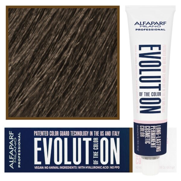 Alfaparf Evolution - wegańska farba do koloryzacji włosów, 60ml 7,1 | Średni Popielaty Blond
