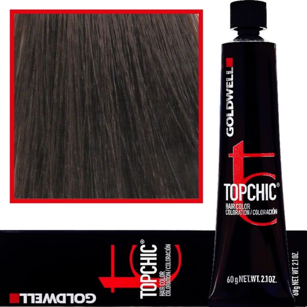 Goldwell Topchic - profesjonalna farba do włosów, 60ml 5-BG Średnie Brązowe Złoto