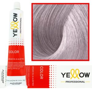 Alfaparf Yellow - trwała farba do włosów z aloesem i kiełkami pszenicy, 100ml 11,20 | Super High Lift Fioletowy Blond