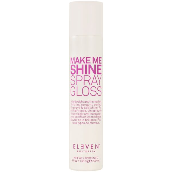 Eleven Australia Make Me Shine Spray Gloss - lekki lakier, nabłyszcza, utrwala fryzurę, 200ml
