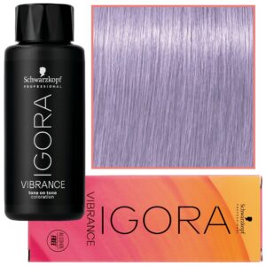Schwarzkopf Professional Igora Vibrance – półtrwała farba do włosów bez amoniaku, 60ml 9,5-9 | Fioletowy