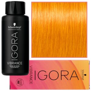 Schwarzkopf Professional Igora Vibrance – półtrwała farba do włosów bez amoniaku, 60ml 0-55 | Koncentrat Złoty
