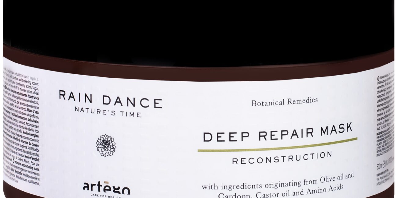 Artego Rain Dance Deep Repair Mask – intensywnie regenerująca maska do włosów, 500ml