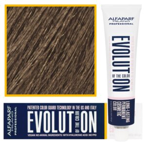 Alfaparf Evolution - wegańska farba do koloryzacji włosów, 60ml 7,31 | Średni Złocisty Popielaty Blond
