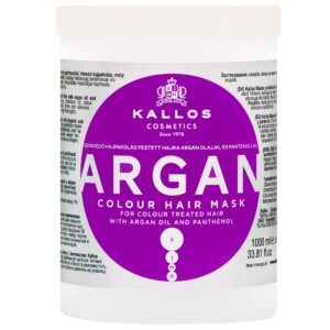 Kallos Argan Colour Mask - odżywcza maska do włosów farbowanych z olejem arganowym, 1000ml