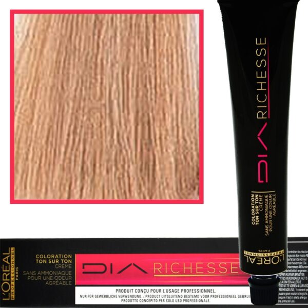 Loreal Dia Richesse farba do włosów 50ml 9.13 Bardzo Jasny Blond Popielato-Złocisty